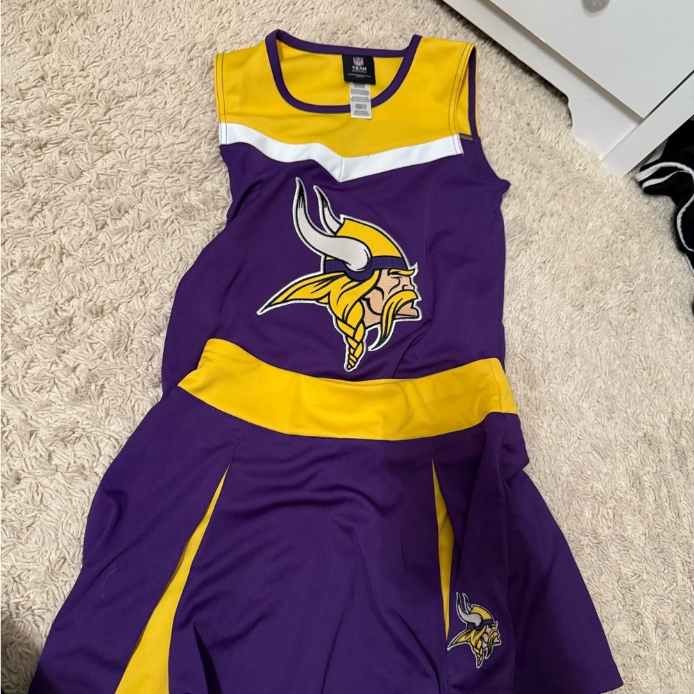 Like new Minnesota Viking cheer outfit Kids Purple and Yellow Cheer Dress